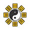 Bagua vector, Chinese New year filled icon