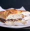 Baguet sandwich with beef and mayonnaise