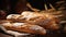 A baguette is a long, slender French bread with crisp, golden-brown crust and soft, airy interior