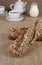 Baguette from rye flour with cereals