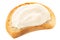 Baguette slice w cream cheese, paths, top