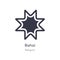 bahai icon. isolated bahai icon vector illustration from religion collection. editable sing symbol can be use for web site and