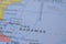 The Bahamas Country - Geographic Area on The Political Map Macro Close-Up View