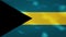 Bahamas dense flag fabric wavers, background loop