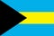 Bahamas Flag Vector Flat Icon