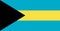 Bahamas flag vector.Illustration of Bahamas flag