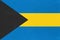 Bahamas national fabric flag textile background. Symbol of international world American island country