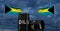 Bahamas oil barrel, oil barrel background, Bahamas flag on barrel, Oil for Bahamas on blue sky background, 3D work and 3D