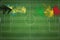 Bahamas vs Mali Soccer Match, national colors, national flags, soccer field, football game, Copy space