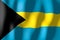 Bahamas - waving flag - 3D illustration