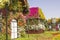 Bahouses of flowers in the park Dubai Miracle Garden
