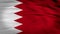 Bahrain flag 3d rendered