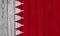 Bahrain Flag Over Wood Planks