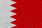 Bahrain flag on styrofoam texture