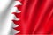 Bahrain national flag, vector illustration