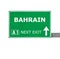 BAHRAIN road sign isolated on white