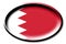 Bahrain - round country flag with an edge