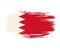 Bahraini flag brush grunge background. Vector illustration.