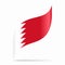 Bahraini flag wavy abstract background. Vector illustration