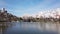 BahÃ§eÅŸehir Pond Project is known as the first and largest artificial pond in Istanbul.Nature view from the pond in BahÃ§eÅŸehir