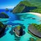 Baia do Sancho Beach do in Fernando de Noronha Island Exotic beach on Rocky shore in Rock Pools Coast Scenic