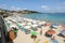 Baia Sardinia beach on Sardinia, Italy