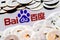 Baidu logo surrounded by blurred feng shui coins