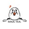 Baikal seal, sketch for your design