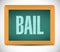 bail board sign illustration design