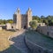 Bailey and keep of the Santa Maria da Feira Castle.