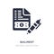 bailment icon on white background. Simple element illustration from Business concept
