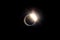 The Baily`s beads effect and Diamond Ring effect during Total Solar Eclipse Chile 2019, amazing view of the Sun covered by the