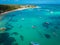 BAIN BOEUF Mauriutius. Beautiful beach in northern Mauritius. Coin de Mire,