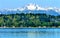 Bainbridge Island Puget Sound Snowy Mt Olympus Washington