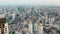 Baiyoke tower aerial view in Bangkok in Thailand