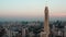 Baiyoke tower aerial view in Bangkok in Thailand