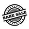 Bake Sale rubber stamp