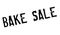 Bake Sale rubber stamp