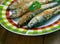 Baked anchovies