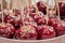 Baked apples on stick