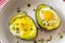 Baked avocado and eggs