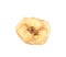 Baked banana chip slice isolated