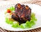 Baked beef ribs in honey soy marinade