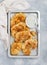 Baked cauliflower steaks with herbs and spices