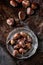 Baked edible chestnuts