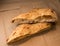 Baked focaccia bread of sourdough
