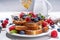 Baked french toasts with berries