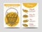 Baked goods brochure flyer template