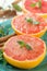 Baked grapefruit