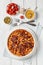 baked greek chicken orzo stew in tomato sauce